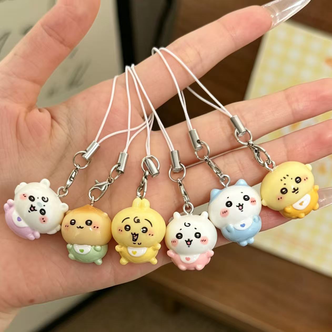 Resin Art Keychain - Colgante de Resina Kawaii Pequeño, Lindo