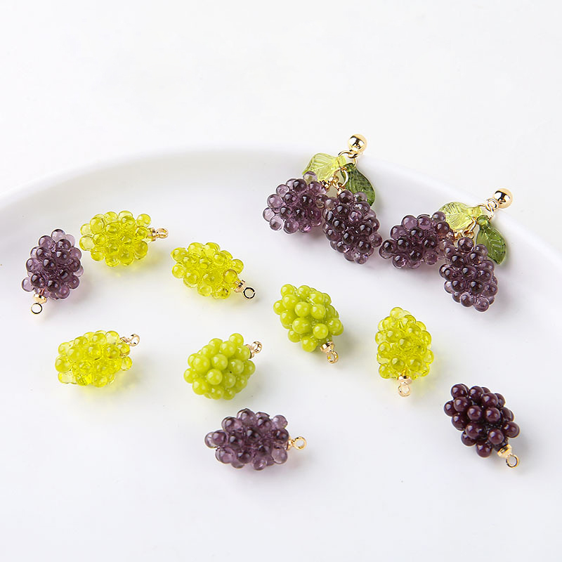 Resin Art Handmade - 6 piezas de dijes de resina