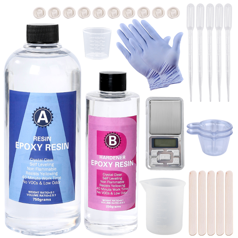 Resin Art Easy - Kit de resina epoxi transparente, fácil