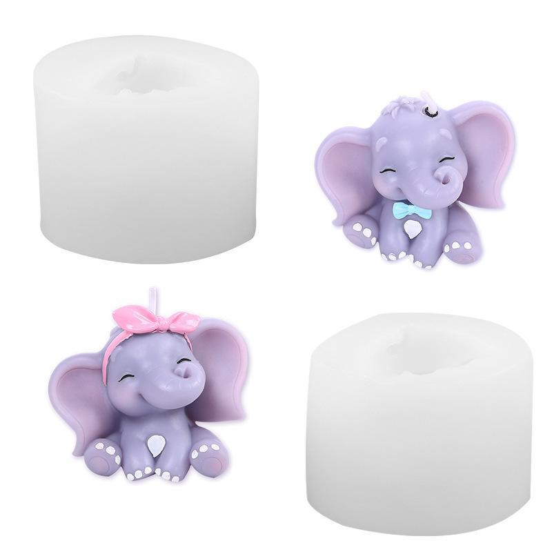 Resin Art Easy - Molde de Silicona 3D de Elefante