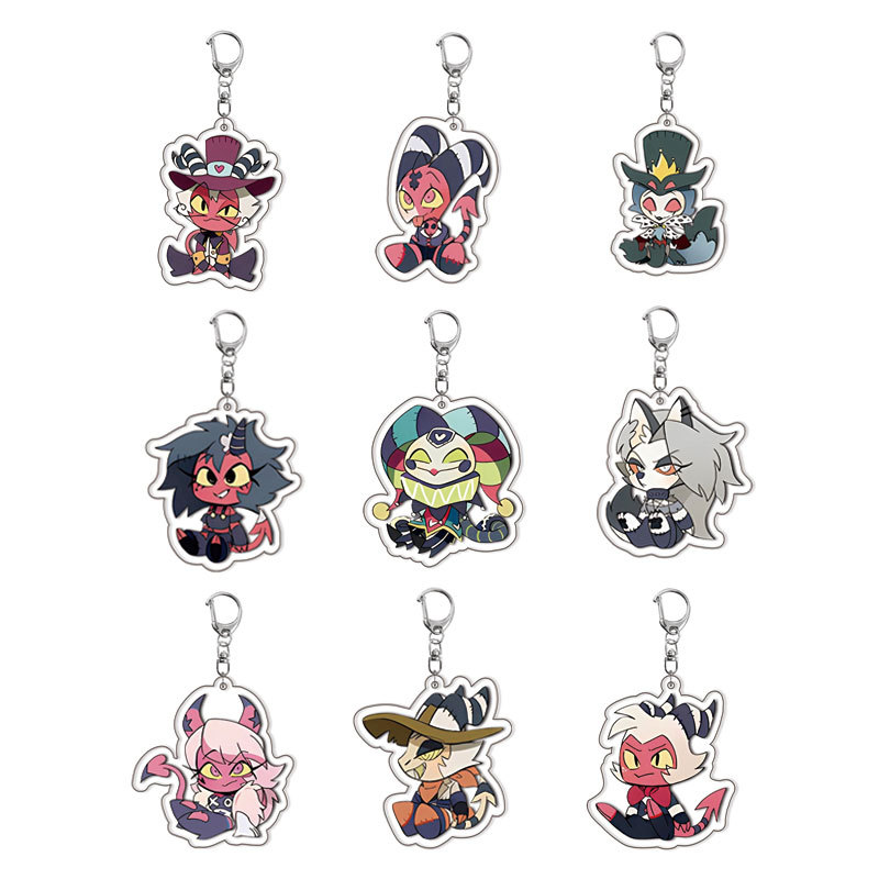 Resin Art Keychain - Hazbin Hotel Nuevo Llavero Acrílico Popular