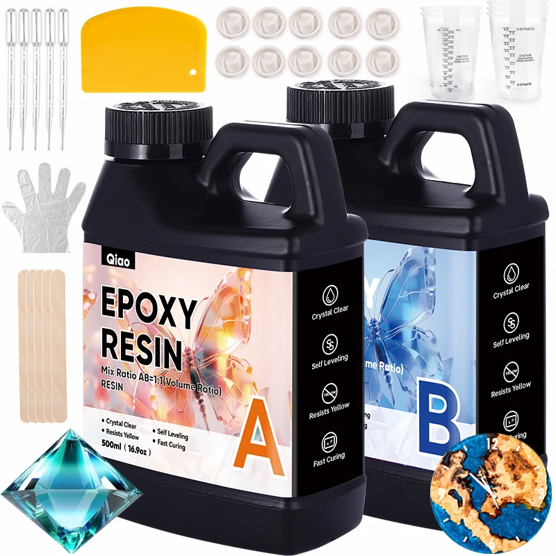Resin Art Easy - Kit de Resina Epoxi Transparente Antiamarilleo,