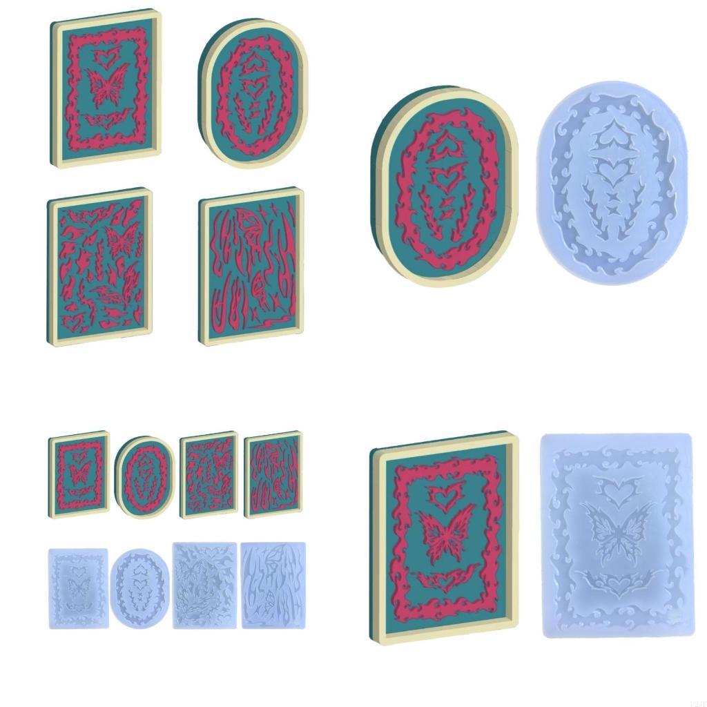 Resin Art Equipment - Molde silicona con movediza mariposa, resina,