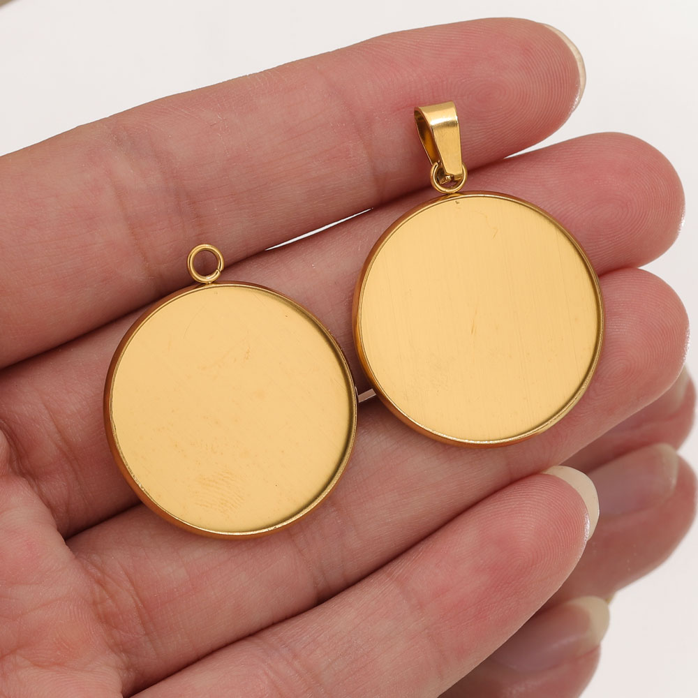 Resin Art Handmade - 10 Uds. De colgantes dorados de