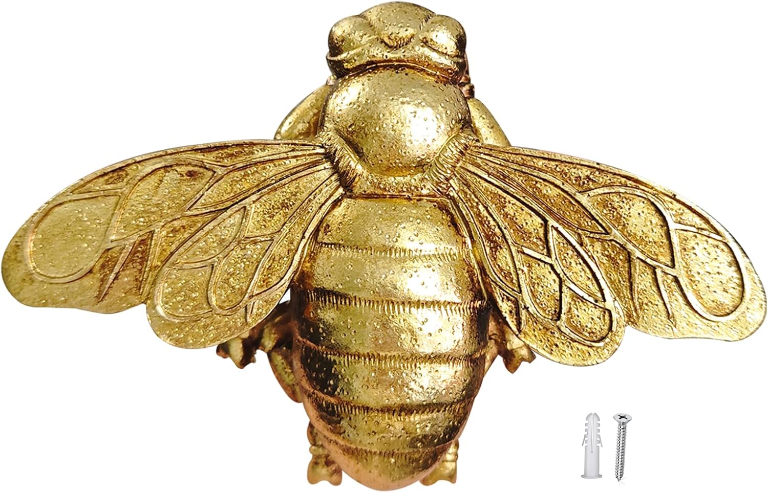 Resin Art Easy - Escultura de Pared de Abeja Dorada