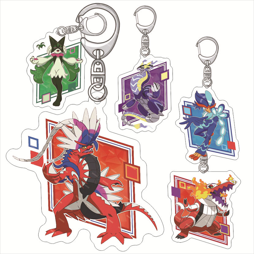 Resin Art Keychain - Llavero Acrílico Pokémon Miraidon Koraidon, Productos