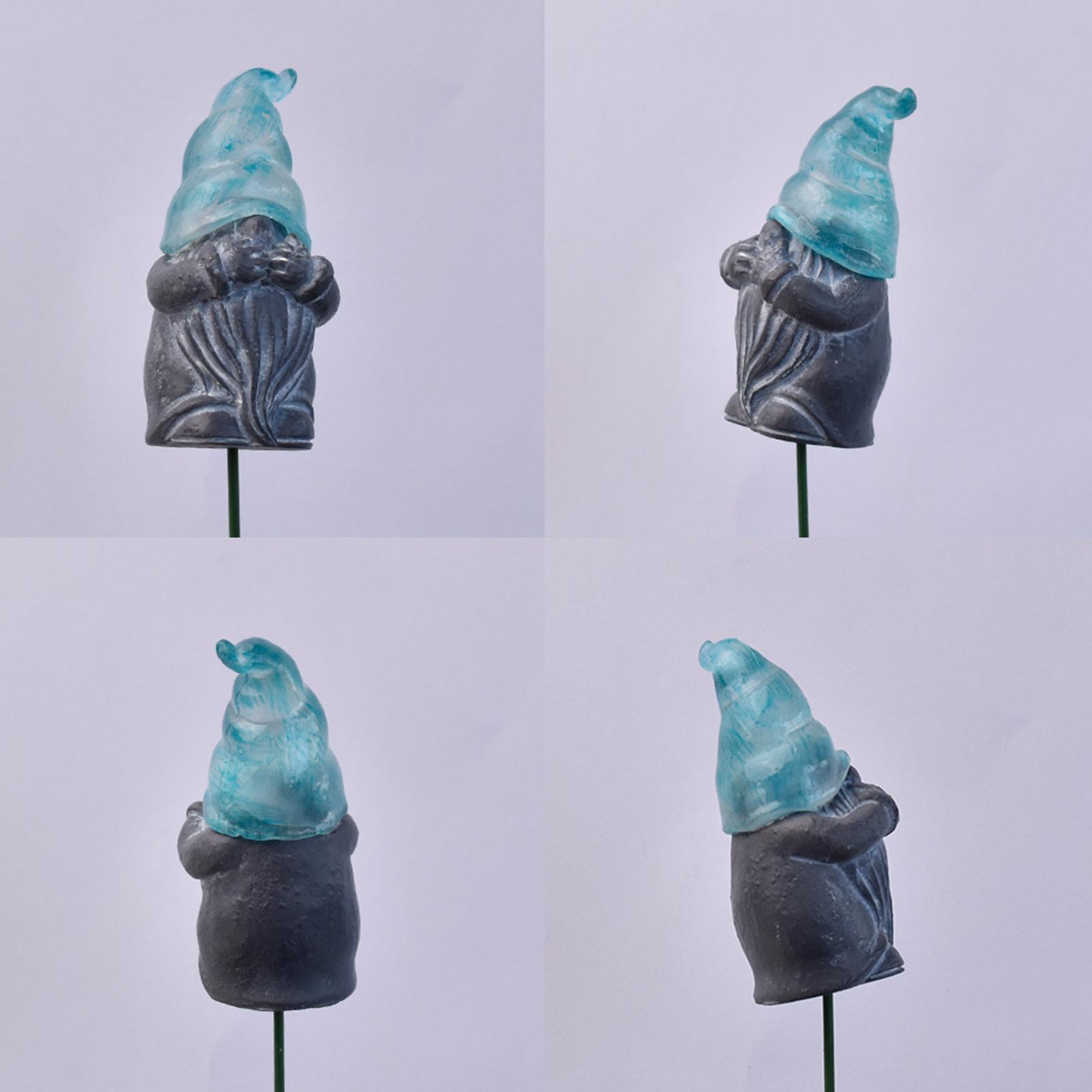 Resin Art Flower - Estacas decorativas para jardín, 3 piezas,