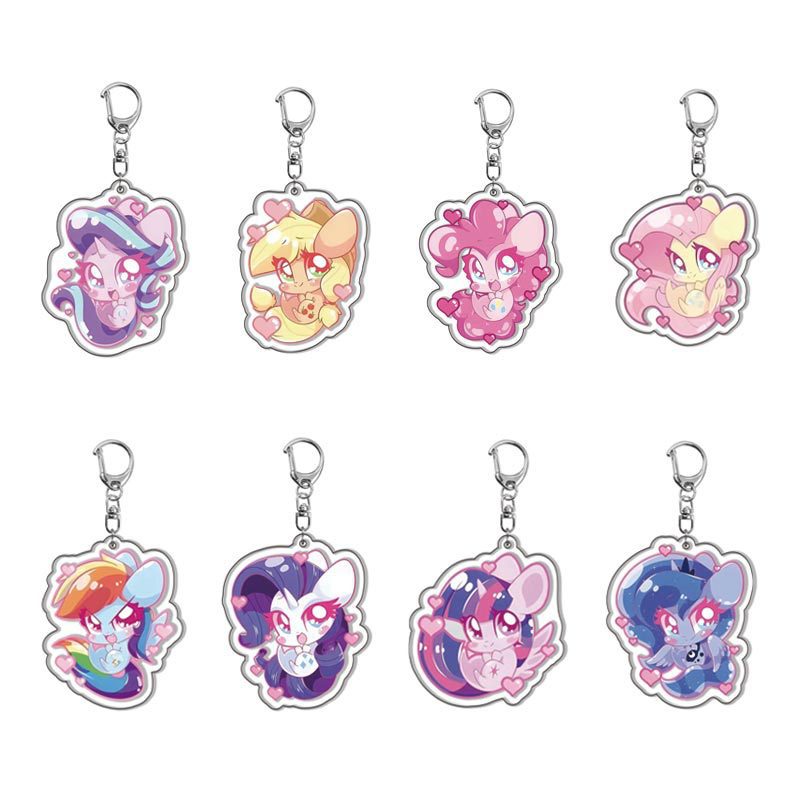 Resin Art Keychain - Llavero de acrílico de My Little