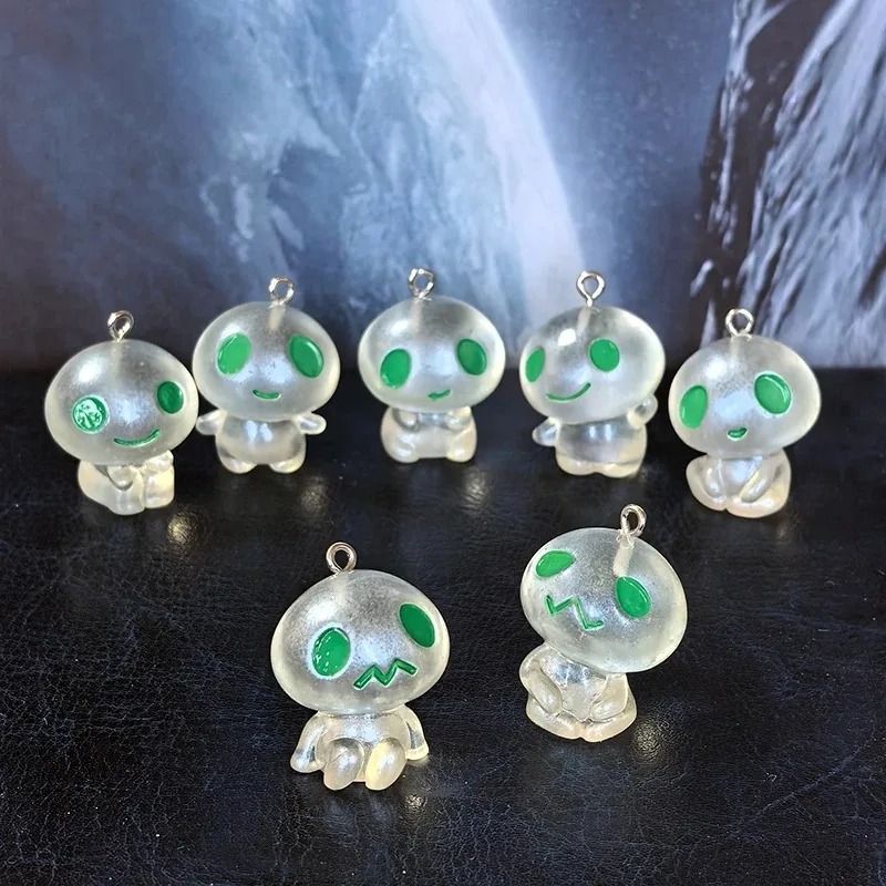 Resin Art Keychain - 7 piezas de dijes de resina