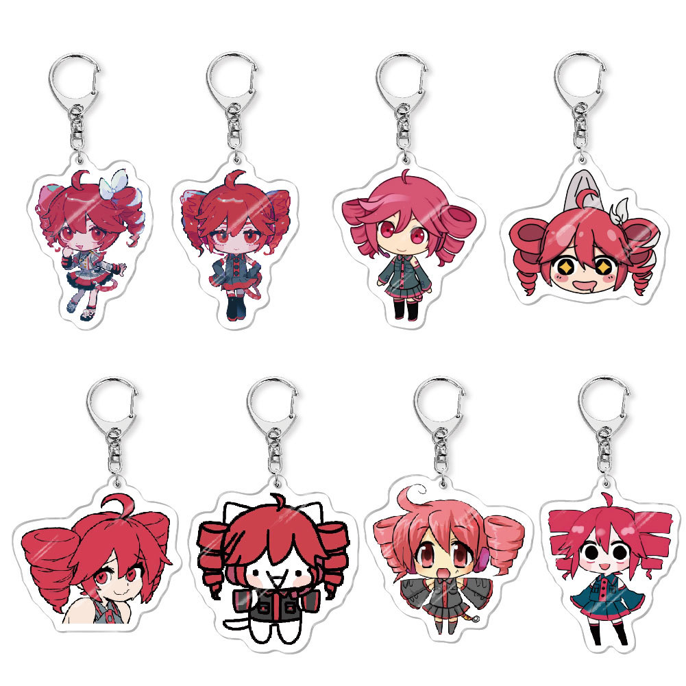 Resin Art Keychain - Kasane Teto ‌ Llavero de peluche