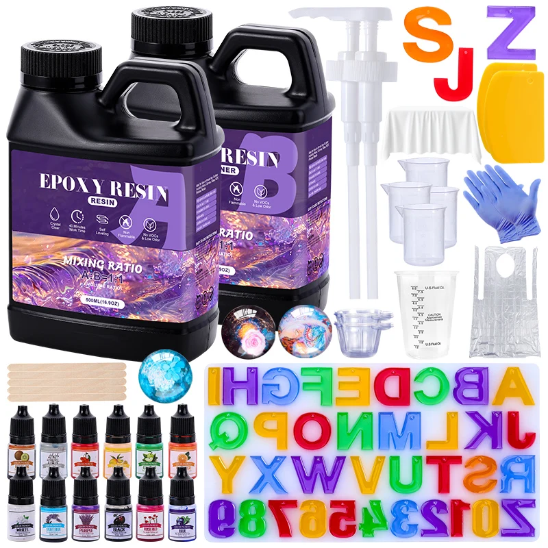 Resin Art Easy - Kit de resina epoxi, Kit de