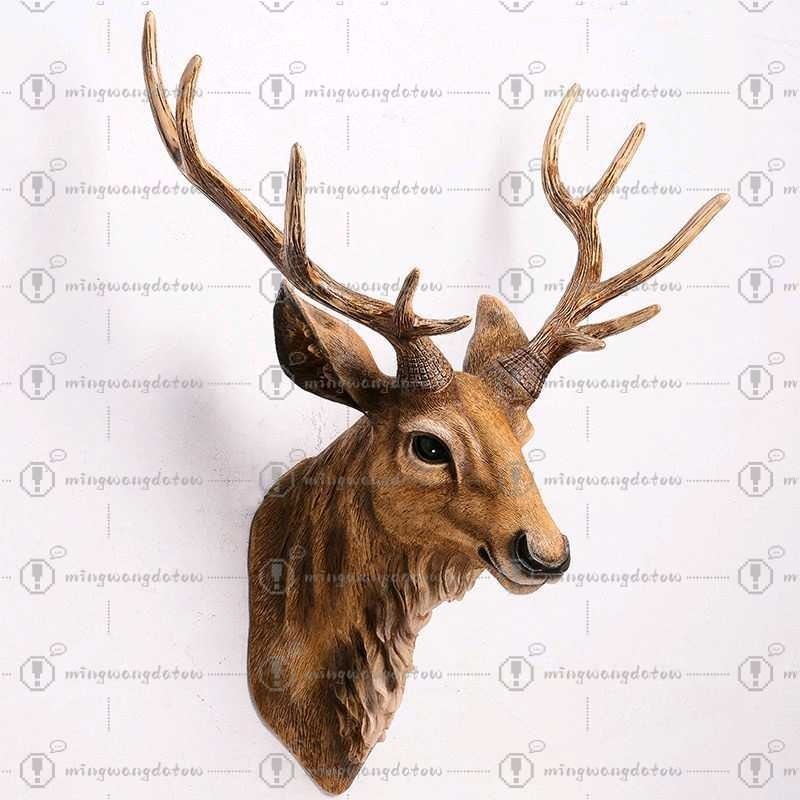 Resin Art Handmade - Cabeza de Ciervo Artificial de 17