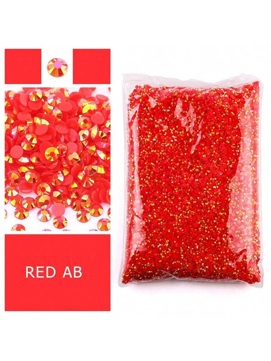Resin Art Quantity - Piedras de Resina Planas Rojas, Sin