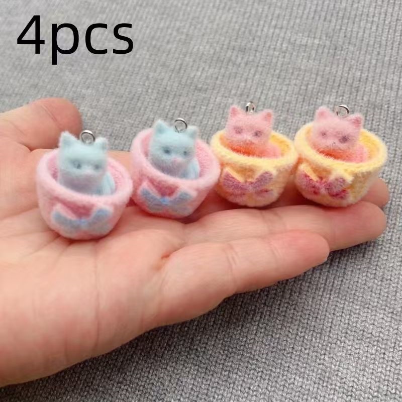 4 colgantes de gato de resina  - Resin Art Handmade reseña y precio