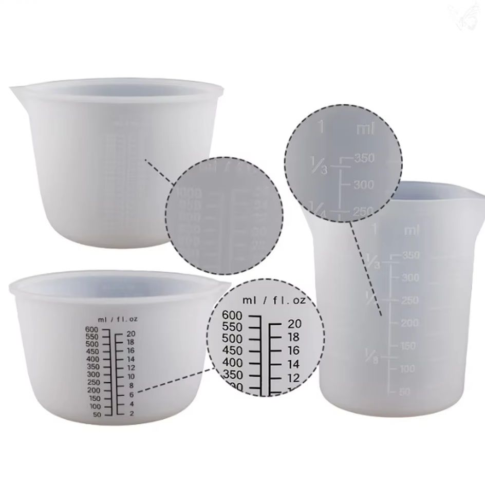 Taza Medidora de Silicona de 1 - Resin Art Equipment reseña y precio