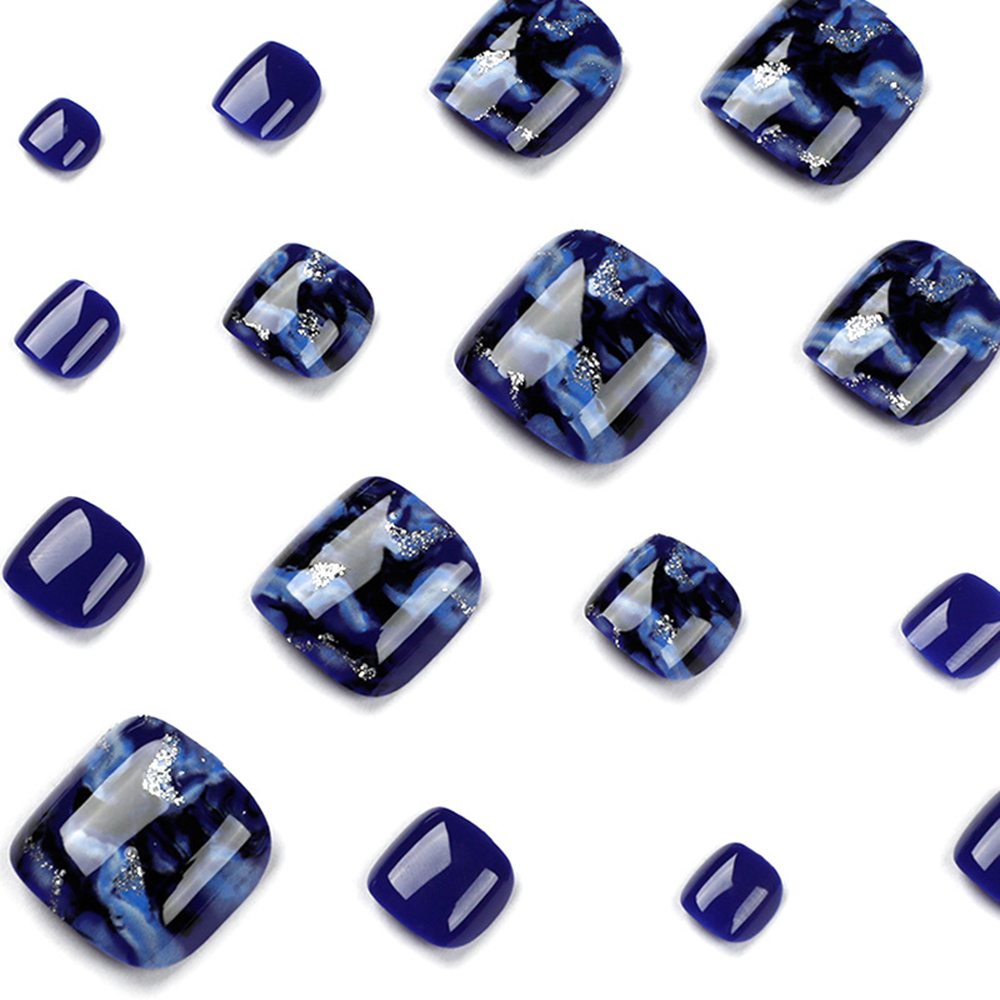 24 Uds uñas postizas azules br - Resin Art And Deco reseña y precio