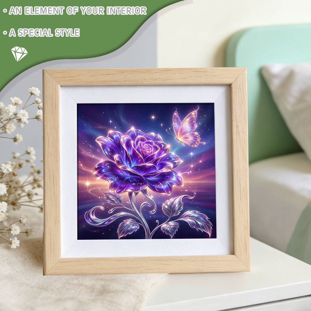 Pintura de Diamantes Huacan, C - Resin Art With Rose reseña y precio