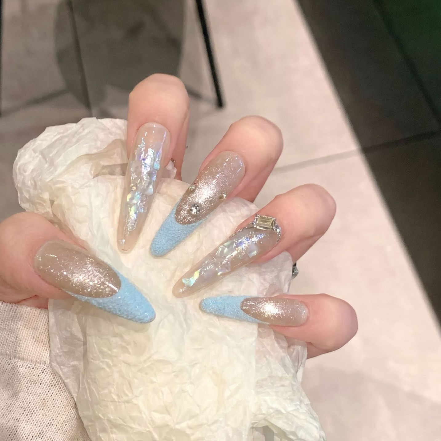 Presione en las uñas 10 Uds. M - Resin Art And Deco reseña y precio