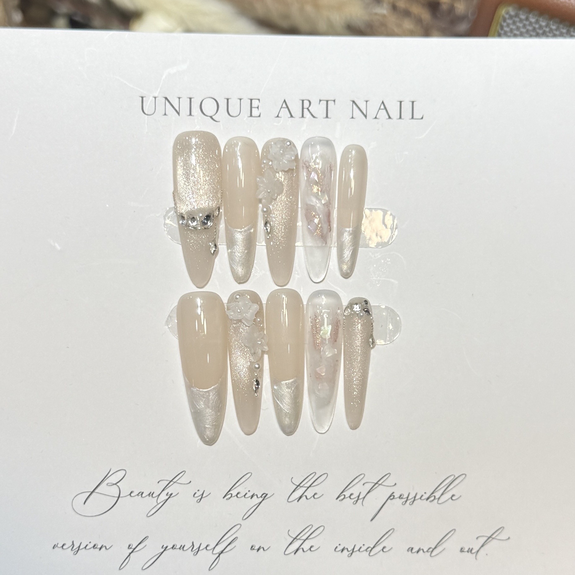 Presione en las uñas 10 Uds. M - Resin Art And Deco reseña y precio
