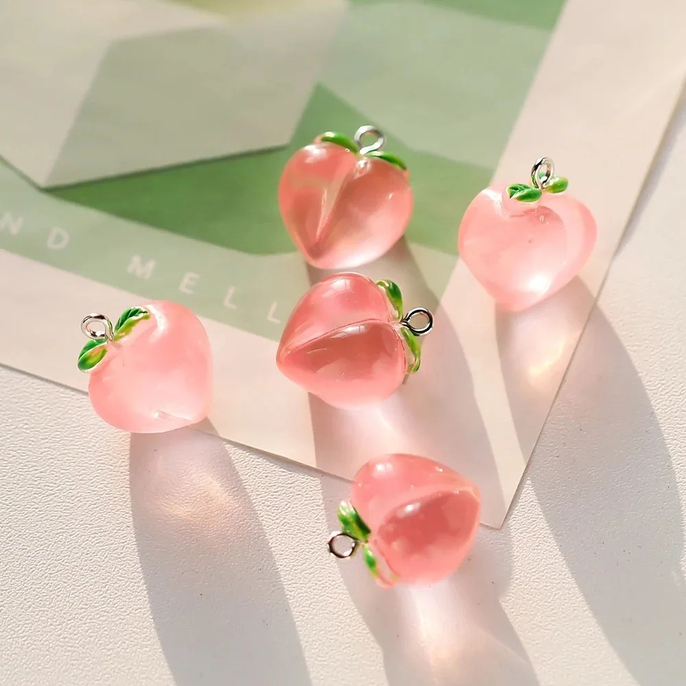 10 piezas de dijes de resina t - Resin Art Keychain reseña y precio