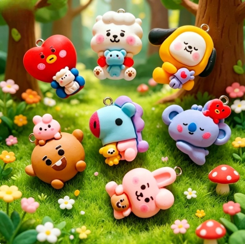 7 piezas de dijes de resina BT - Resin Art Handmade reseña y precio