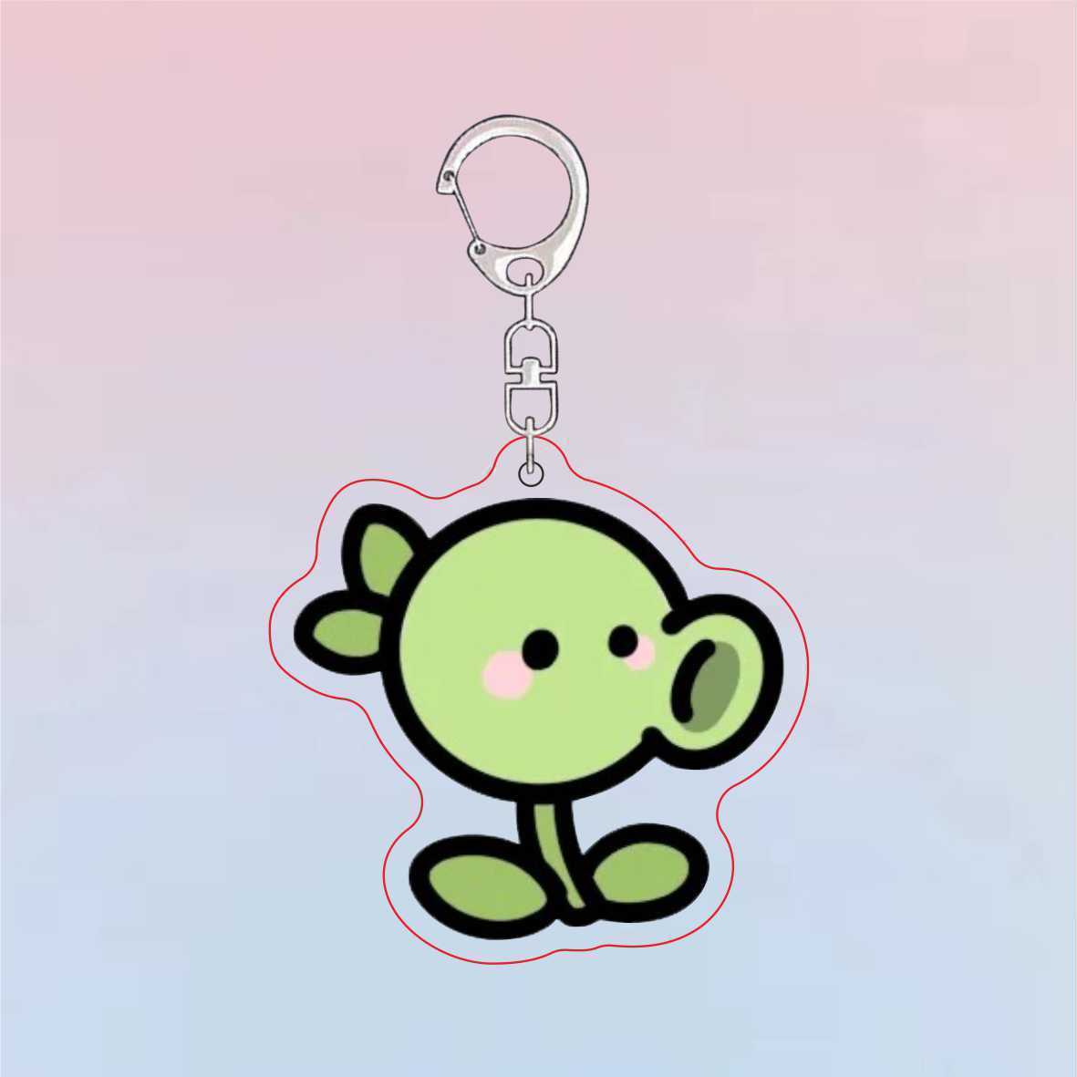 Llavero Acrílico de Plants Vs  - Resin Art Keychain reseña y precio