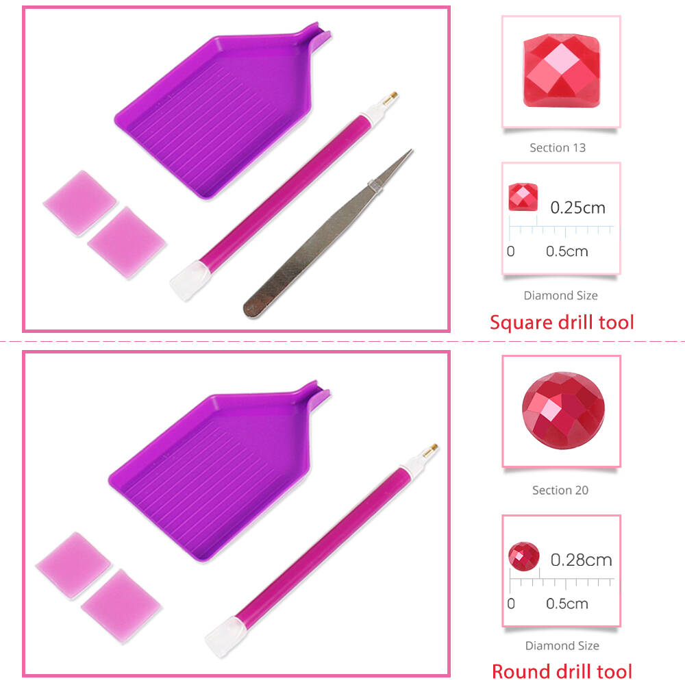 Momoart bordado de diamantes b - Resin Art Equipment reseña y precio