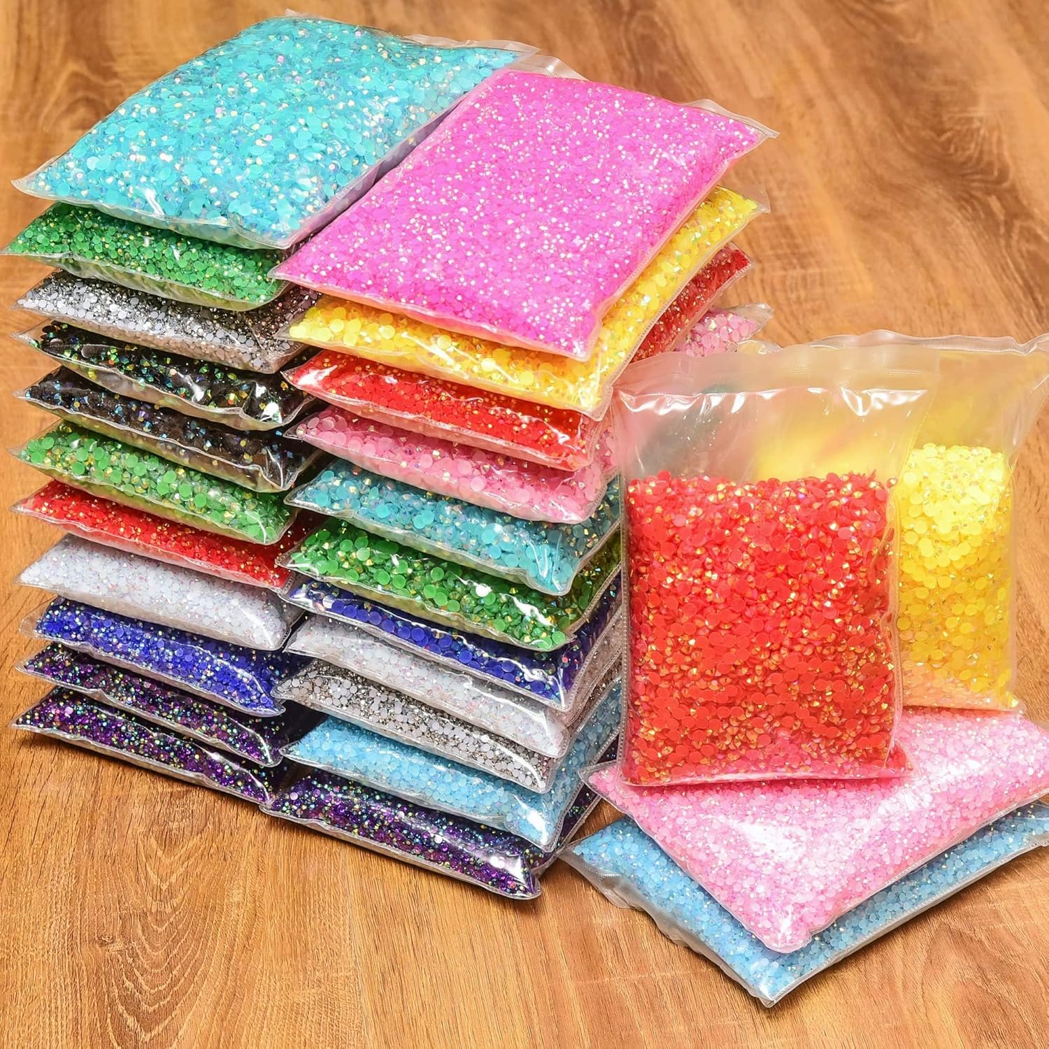 Piedras de Resina Planas Rojas - Resin Art Quantity reseña y precio